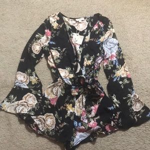 New with tags, small longsleeve romper